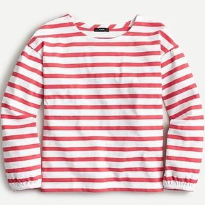 Jcrew Mariner Puff Sleeve striped top